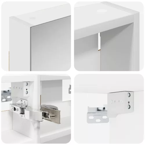  Fürdőszobai Szekrény Szett 3 pcs 100 x 10,5 x 50 cm Faanyag