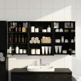    Fürdőszobai Szekrény Szett 3 pcs 100 x 10,5 x 50 cm Faanyag