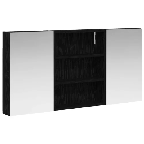  Fürdőszobai Szekrény Szett 3 pcs 100 x 10,5 x 50 cm Faanyag