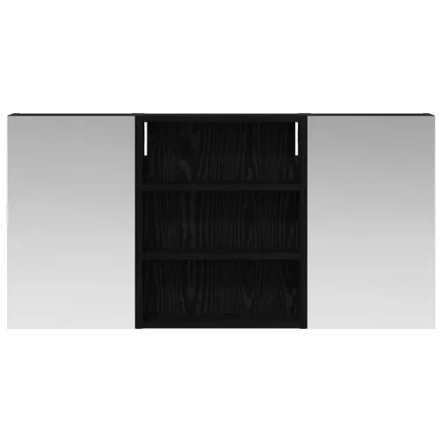  Fürdőszobai Szekrény Szett 3 pcs 100 x 10,5 x 50 cm Faanyag