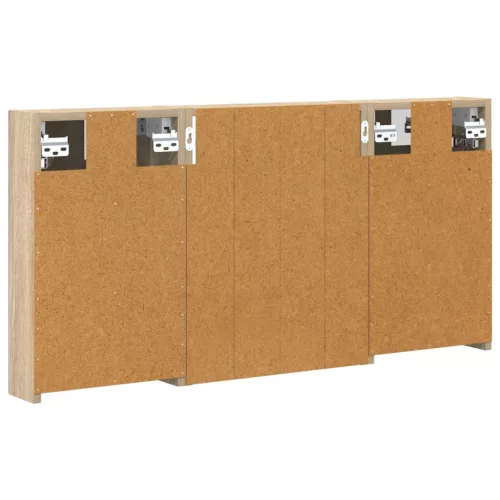  Fürdőszobai Szekrény Szett 3 pcs 100 x 10,5 x 50 cm Faanyag