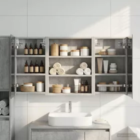    Fürdőszobai Szekrény Szett 3 pcs 100 x 10,5 x 50 cm Faanyag