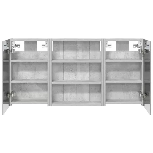  Fürdőszobai Szekrény Szett 3 pcs 100 x 10,5 x 50 cm Faanyag