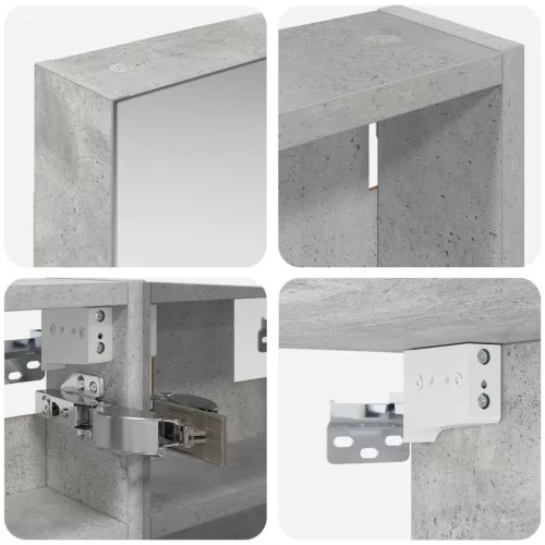  Fürdőszobai Szekrény Szett 3 pcs 100 x 10,5 x 50 cm Faanyag