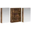 Fürdőszobai Szekrény Szett 3 pcs 100 x 10,5 x 50 cm Faanyag