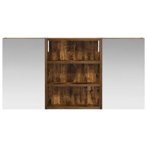  Fürdőszobai Szekrény Szett 3 pcs 100 x 10,5 x 50 cm Faanyag