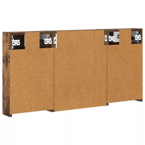  Fürdőszobai Szekrény Szett 3 pcs 100 x 10,5 x 50 cm Faanyag