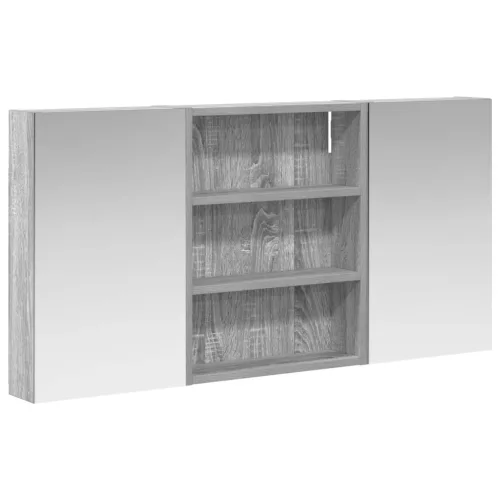  Fürdőszobai Szekrény Szett 3 pcs 100 x 10,5 x 50 cm Faanyag