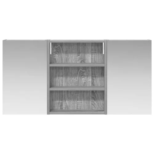  Fürdőszobai Szekrény Szett 3 pcs 100 x 10,5 x 50 cm Faanyag