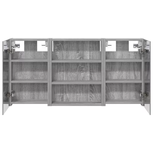  Fürdőszobai Szekrény Szett 3 pcs 100 x 10,5 x 50 cm Faanyag