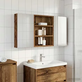    Fürdőszobai Szekrény Szett 3 pcs 100 x 10,5 x 50 cm Faanyag