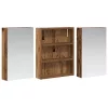  Fürdőszobai Szekrény Szett 3 pcs 100 x 10,5 x 50 cm Faanyag