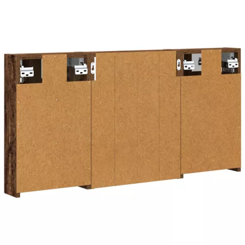  Fürdőszobai Szekrény Szett 3 pcs 100 x 10,5 x 50 cm Faanyag