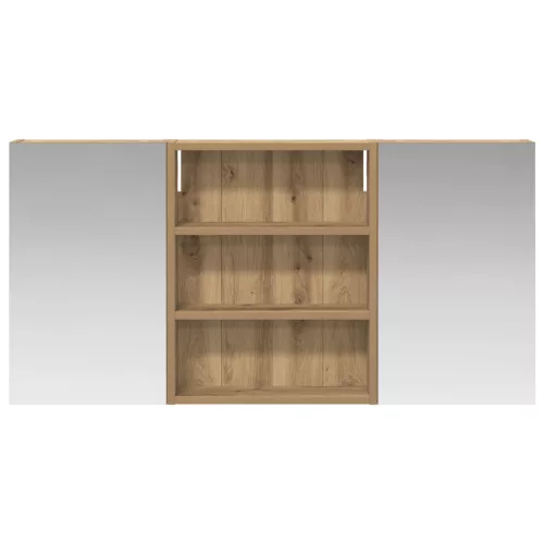  Fürdőszobai Szekrény Szett 3 pcs 100 x 10,5 x 50 cm Faanyag