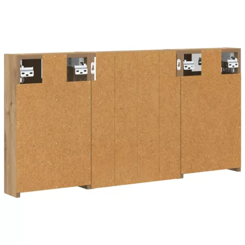  Fürdőszobai Szekrény Szett 3 pcs 100 x 10,5 x 50 cm Faanyag