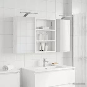    Fürdőszobai Szekrény Szett 3 pcs 100 x 10,5 x 50 cm Faanyag