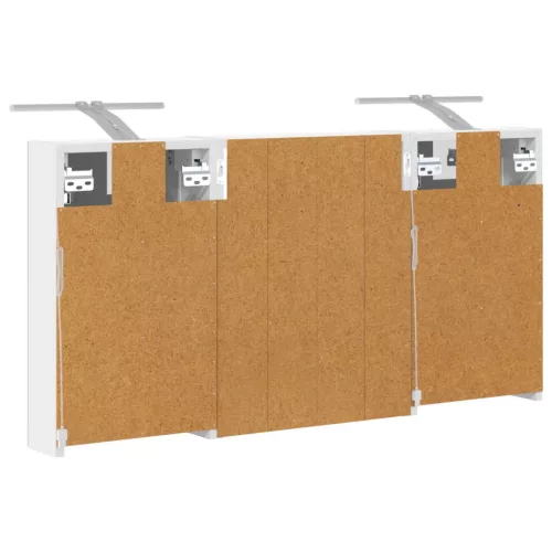  Fürdőszobai Szekrény Szett 3 pcs 100 x 10,5 x 50 cm Faanyag