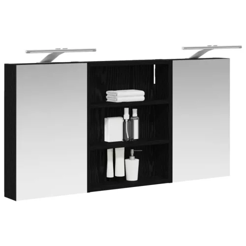  Fürdőszobai Szekrény Szett 3 pcs 100 x 10,5 x 50 cm Faanyag