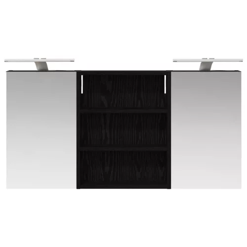  Fürdőszobai Szekrény Szett 3 pcs 100 x 10,5 x 50 cm Faanyag