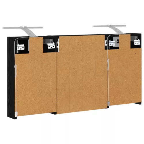  Fürdőszobai Szekrény Szett 3 pcs 100 x 10,5 x 50 cm Faanyag