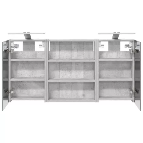  Fürdőszobai Szekrény Szett 3 pcs 100 x 10,5 x 50 cm Faanyag