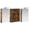  Fürdőszobai Szekrény Szett 3 pcs 100 x 10,5 x 50 cm Faanyag