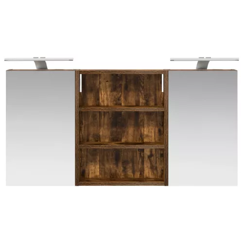  Fürdőszobai Szekrény Szett 3 pcs 100 x 10,5 x 50 cm Faanyag