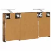  Fürdőszobai Szekrény Szett 3 pcs 100 x 10,5 x 50 cm Faanyag