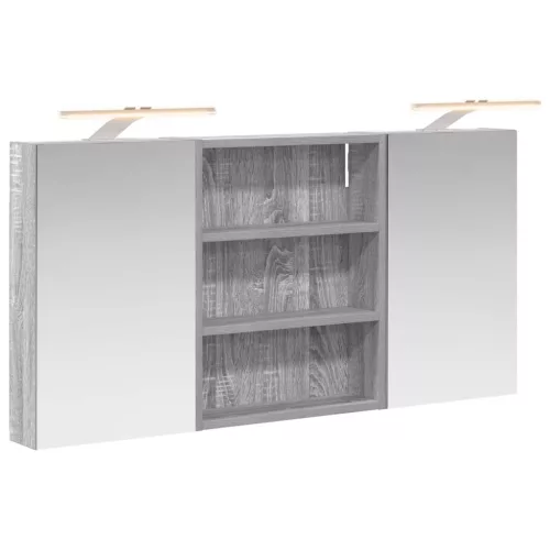  Fürdőszobai Szekrény Szett 3 pcs 100 x 10,5 x 50 cm Faanyag