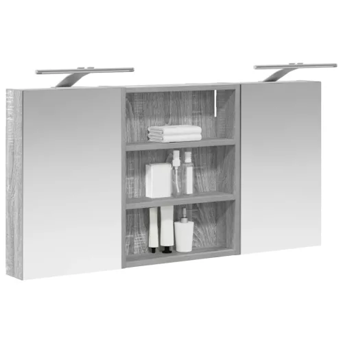  Fürdőszobai Szekrény Szett 3 pcs 100 x 10,5 x 50 cm Faanyag