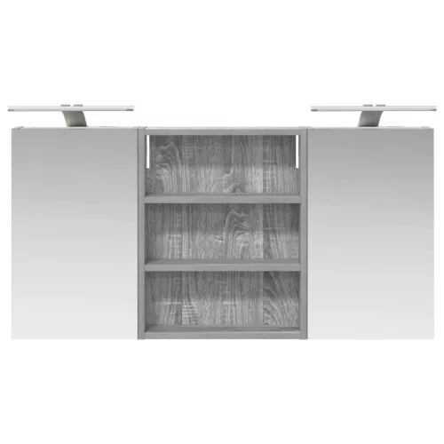  Fürdőszobai Szekrény Szett 3 pcs 100 x 10,5 x 50 cm Faanyag