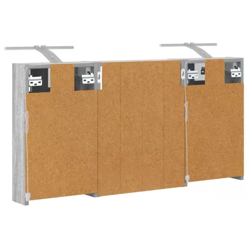  Fürdőszobai Szekrény Szett 3 pcs 100 x 10,5 x 50 cm Faanyag