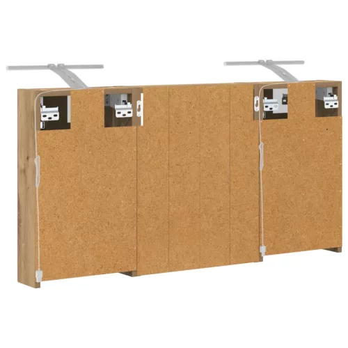  Fürdőszobai Szekrény Szett 3 pcs 100 x 10,5 x 50 cm Faanyag