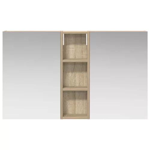  Fürdőszobai Szekrény Szett 3 pcs 100 x 10,5 x 60,5 cm Faanyag