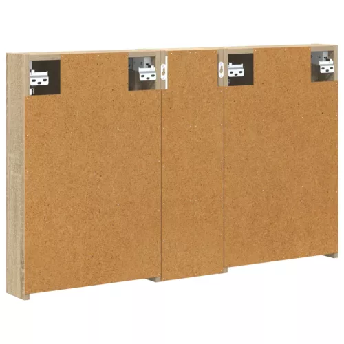  Fürdőszobai Szekrény Szett 3 pcs 100 x 10,5 x 60,5 cm Faanyag