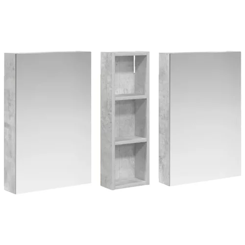  Fürdőszobai Szekrény Szett 3 pcs 100 x 10,5 x 60,5 cm Faanyag