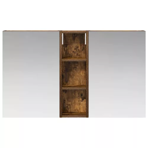  Fürdőszobai Szekrény Szett 3 pcs 100 x 10,5 x 60,5 cm Faanyag