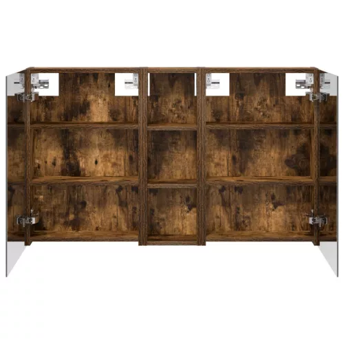  Fürdőszobai Szekrény Szett 3 pcs 100 x 10,5 x 60,5 cm Faanyag