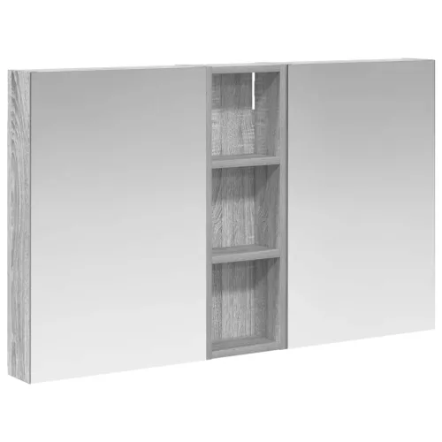  Fürdőszobai Szekrény Szett 3 pcs 100 x 10,5 x 60,5 cm Faanyag