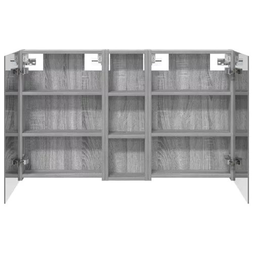  Fürdőszobai Szekrény Szett 3 pcs 100 x 10,5 x 60,5 cm Faanyag