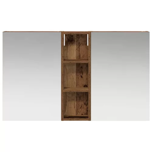  Fürdőszobai Szekrény Szett 3 pcs 100 x 10,5 x 60,5 cm Faanyag