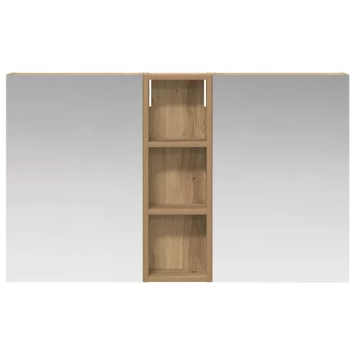  Fürdőszobai Szekrény Szett 3 pcs 100 x 10,5 x 60,5 cm Faanyag