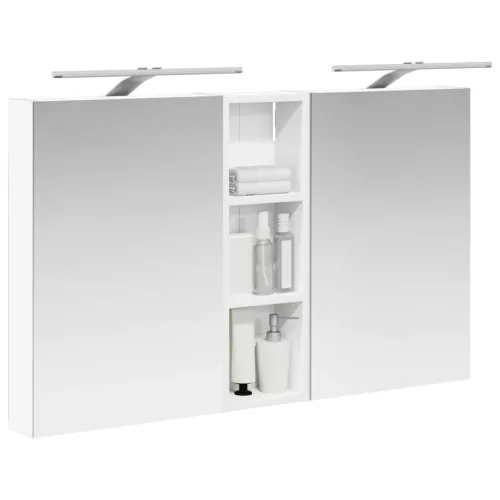  Fürdőszobai Szekrény Szett 3 pcs 100 x 10,5 x 60,5 cm Faanyag