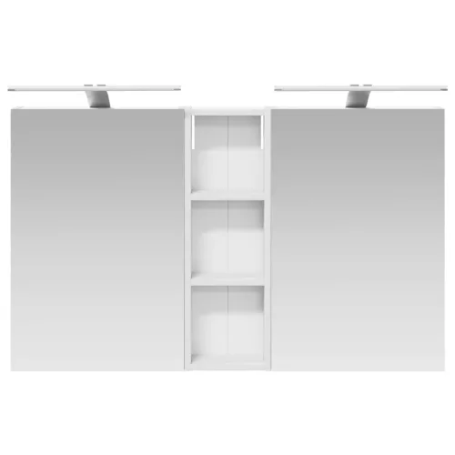  Fürdőszobai Szekrény Szett 3 pcs 100 x 10,5 x 60,5 cm Faanyag