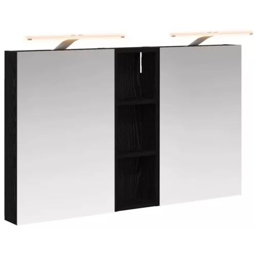  Fürdőszobai Szekrény Szett 3 pcs 100 x 10,5 x 60,5 cm Faanyag