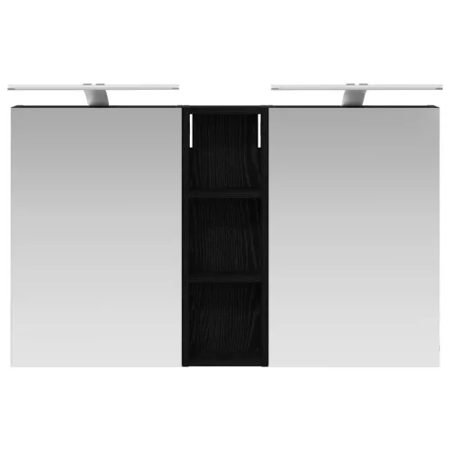  Fürdőszobai Szekrény Szett 3 pcs 100 x 10,5 x 60,5 cm Faanyag