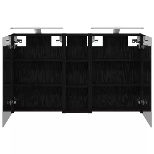  Fürdőszobai Szekrény Szett 3 pcs 100 x 10,5 x 60,5 cm Faanyag