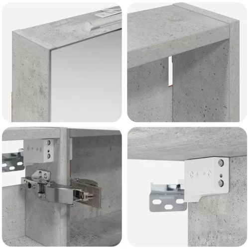  Fürdőszobai Szekrény Szett 3 pcs 100 x 10,5 x 60,5 cm Faanyag