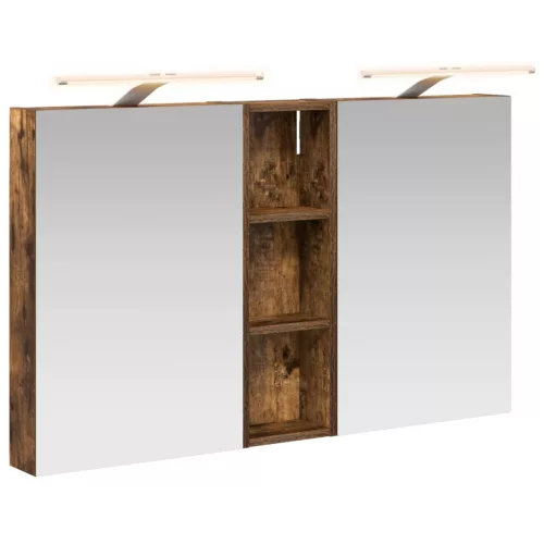  Fürdőszobai Szekrény Szett 3 pcs 100 x 10,5 x 60,5 cm Faanyag