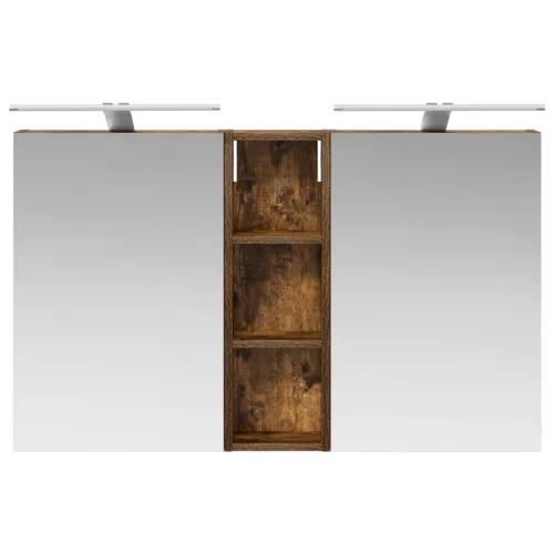  Fürdőszobai Szekrény Szett 3 pcs 100 x 10,5 x 60,5 cm Faanyag